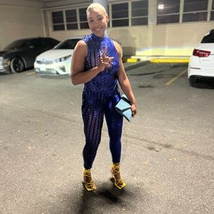 Sexy Blue Jumpsuit Worn Once